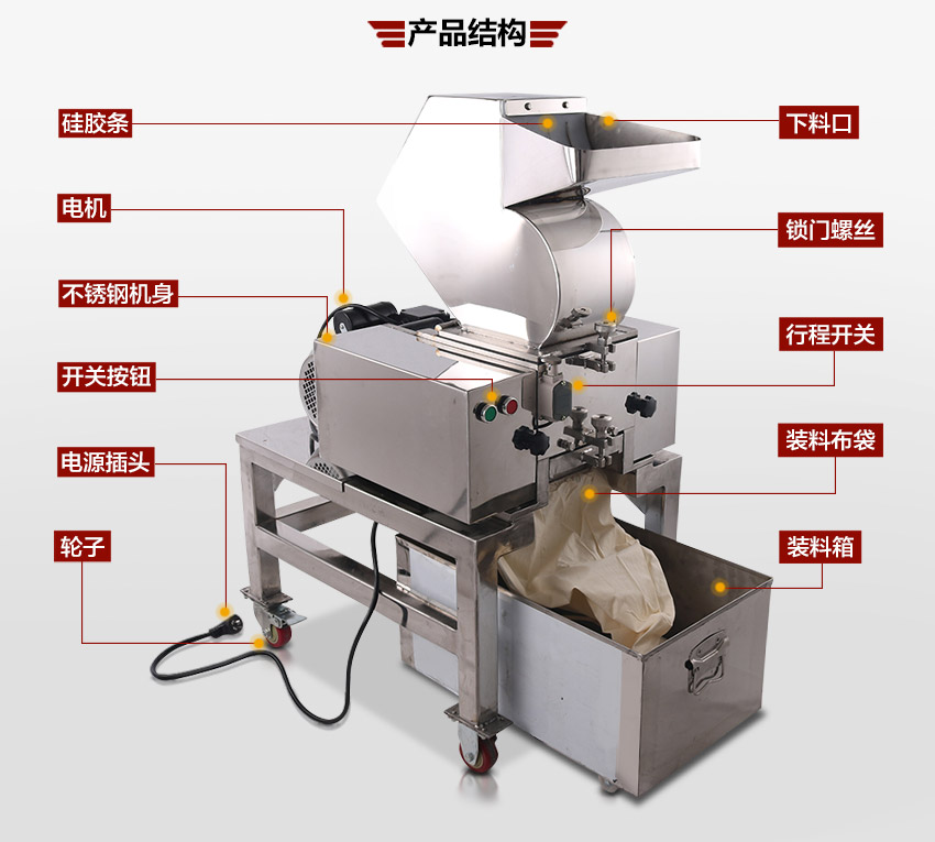 不鏽鋼破碎機結構